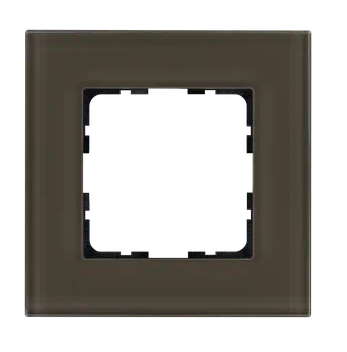 Рамка 1-постовая стекло цвет Каперсовый Jasmart G1001GT