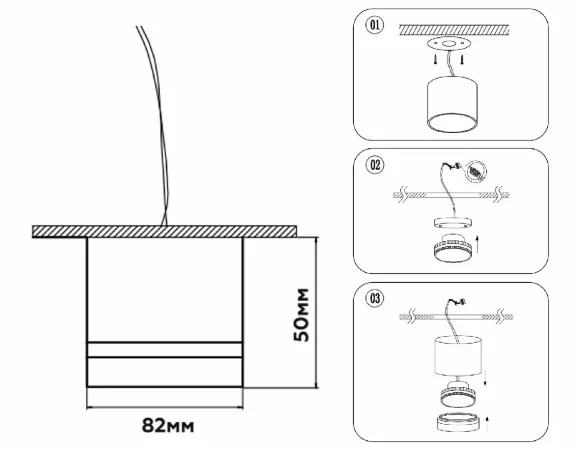 Накладной светильник Ambrella Light Techno Spot GX Standard tech TN52355 Накладной светильник Ambrella Light Techno Spot GX Standard tech TN52355