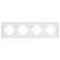 Рамка пластиковая на 4 поста Arlight FRM-TENDO-PL-4-GD 053850