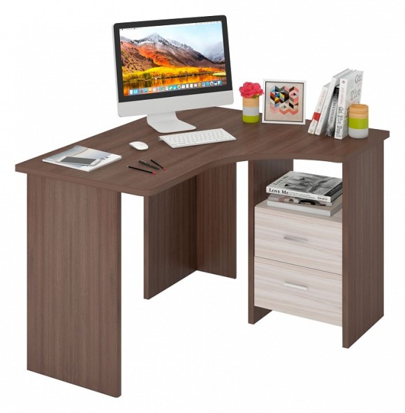 Стол письменный Домино Лайт СКЛ-Угл 120 MER_SKL-Ugl120_SHK_PRAV