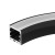 Алюминиевый профиль Arlight SL-ARC-3535-D320-A90 Black (дуга 1 из 4) 032676
