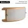 Потолочный светильник Arte Lamp Archimede A6460AP-1BR, Коричневый, Белый, Дерево