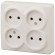 Розетка 4х2P Эра 11-2210-02 Б0020707