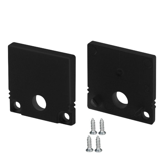 Заглушка Arlight SL-SLIM20-H20 BLACK с отверстием 047637