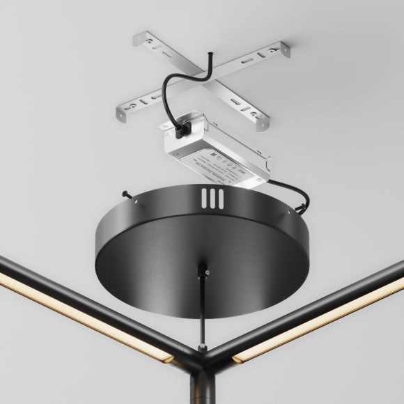 Потолочная чаша для ввода питания с блоком питания Maytoni Shelf CA031B-B