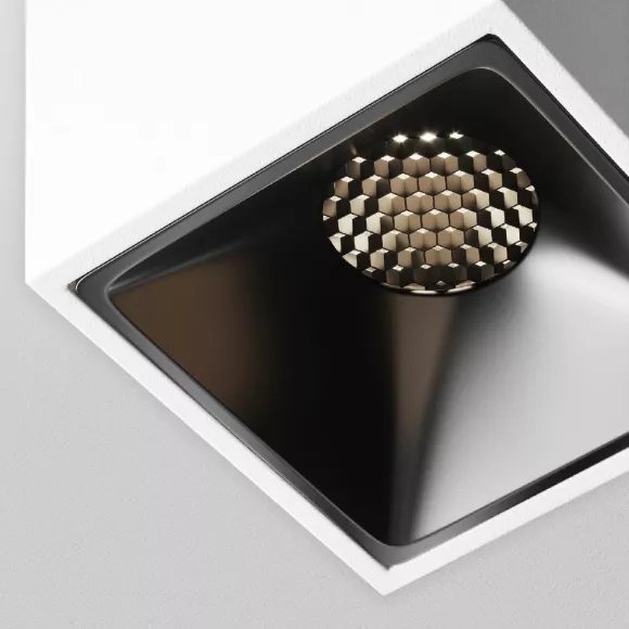 Накладной светильник Maytoni Alfa led C065CL-8W4K-SQ-WB, Белый, Нейтральный белый, Алюминий, вид сверху Накладной светильник Maytoni Alfa led C065CL-8W4K-SQ-WB, Белый, Нейтральный белый, Алюминий, вид сверху