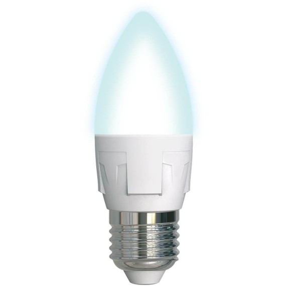 Лампа светодиодная (UL-00002412) Uniel E27 7W 4000K матовая LED-C37 7W/NW/E27/FR PLP01WH