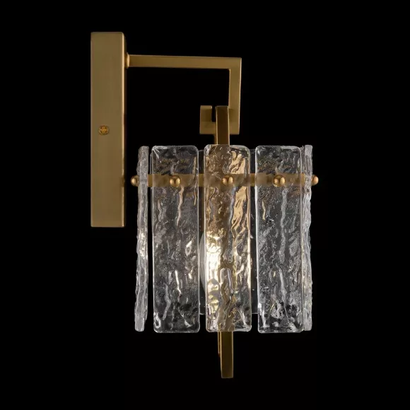 Бра Freya Basilica FR5166WL-01BS, Золото, Прозрачный, Металл, декоративные элементы крупным планом Бра Freya Basilica FR5166WL-01BS, Золото, Прозрачный, Металл, декоративные элементы крупным планом