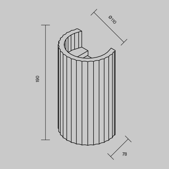 Настенный светильник Maytoni Parma C124WL-GU10-02-W