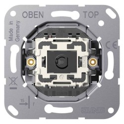 Механизм серии LS1912 одноклавишный, перекрестный, крепление винтами, без монтажных лапок Jung K507EU