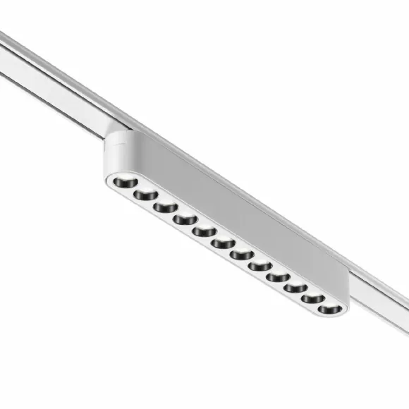 Трековый магнитный светильник Novotech Smal 359243, Белый, Теплый белый, Алюминий