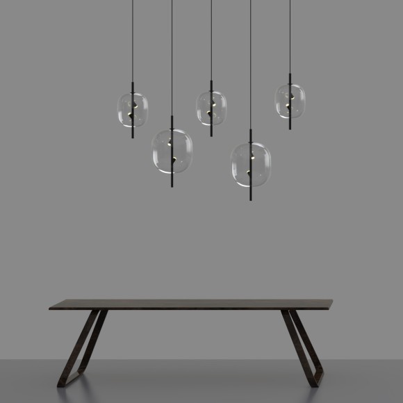 Подвесной светильник Delight Collection 10018P/1 black/clear