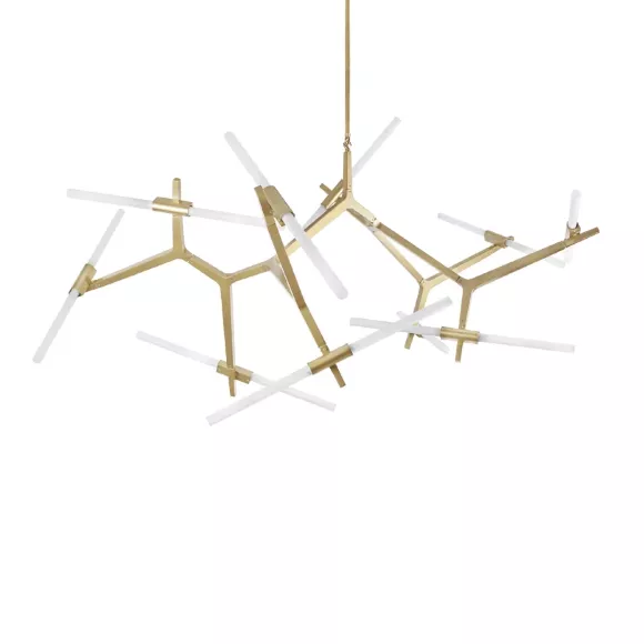 Подвесная люстра Loft IT Agnes 10399/20 GD, Хай-тек, Белый, Золото Подвесная люстра Loft IT Agnes 10399/20 GD, Хай-тек, Белый, Золото