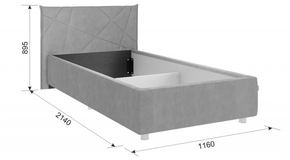 Кровать односпальная Бест MBS_KM0-9-15-2172