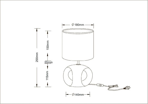 Настольная лампа Arte Lamp Zaurak A5035LT-1CC
