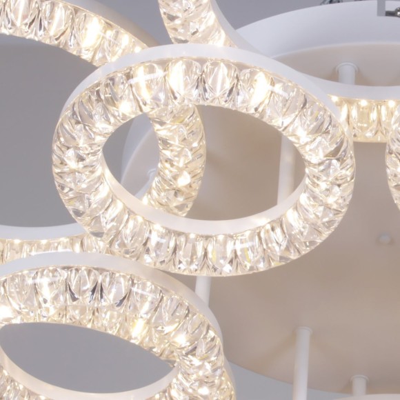 Потолочная люстра с пультом управления Reluce 09847-0.3-6+6A WH