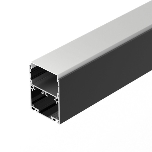 Алюминиевый профиль Arlight SL-LINE-4050-3L-2000 ANOD BLACK 044670