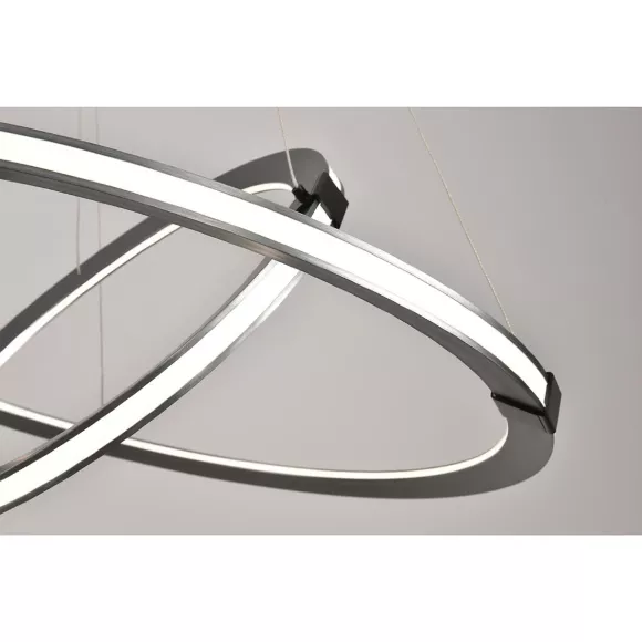 Подвесная люстра iLedex Vision 9225-8+5SD GR+BK, вид сверху