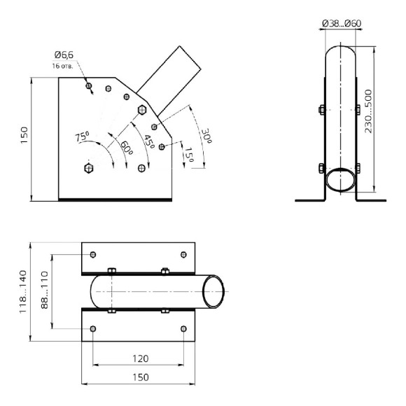 Кронштейн Gauss 903265105