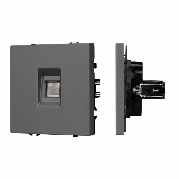 Розетка компьютерная софт-тач серый базальт Arlight SCT-MPC1-SFPL-GR (RJ-45, CAT6) 054307(1) Розетка компьютерная софт-тач серый базальт Arlight SCT-MPC1-SFPL-GR (RJ-45, CAT6) 054307(1)