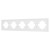 Рамка пластиковая на 5 постов Arlight FRM-TENDO-PL-5-WH 053851