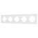Рамка пластиковая на 5 постов Arlight FRM-TENDO-PL-5-WH 053851