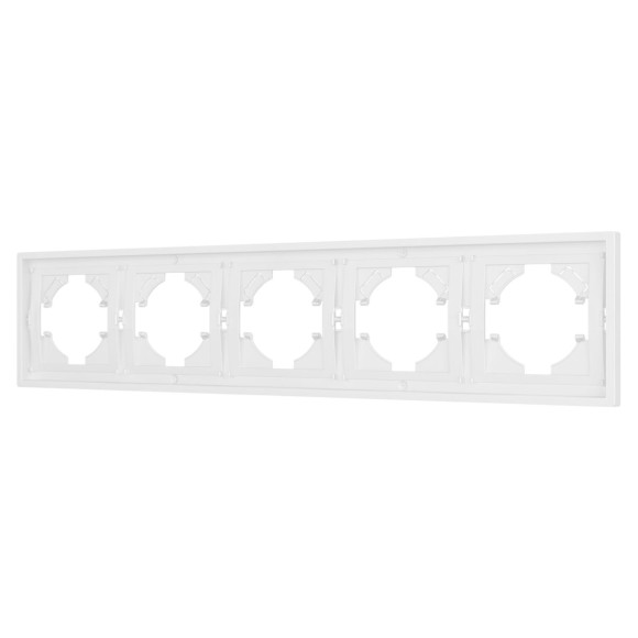 Рамка пластиковая на 5 постов Arlight FRM-TENDO-PL-5-WH 053851