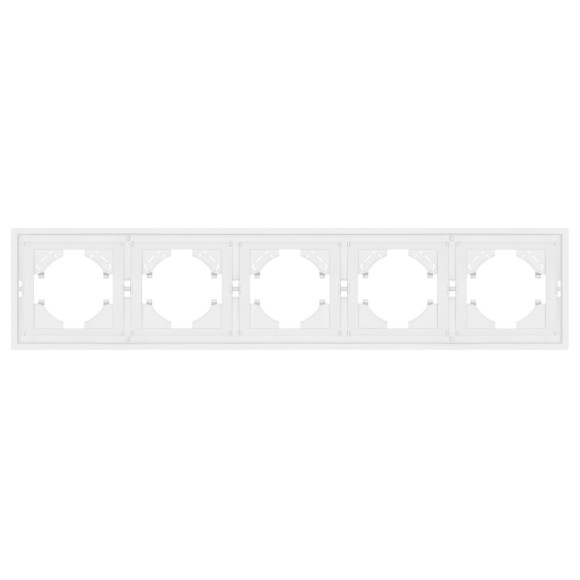 Рамка пластиковая на 5 постов Arlight FRM-TENDO-PL-5-WH 053851