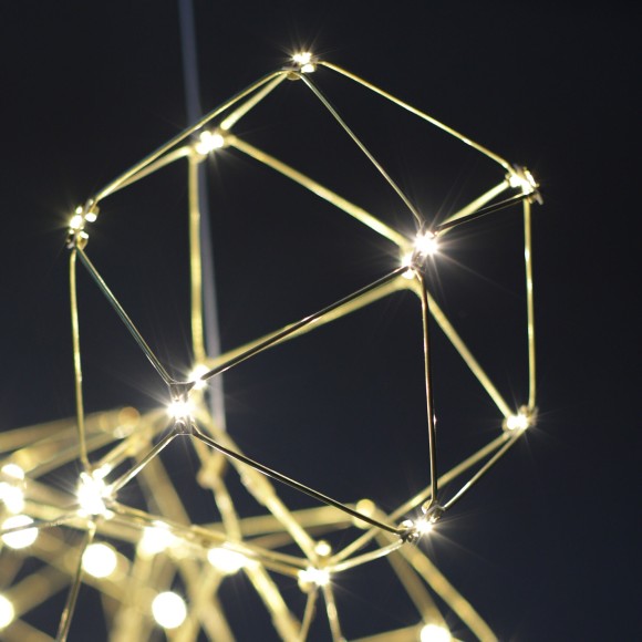 Подвесная светодиодная люстра Eurosvet Uma 90168/5 медь