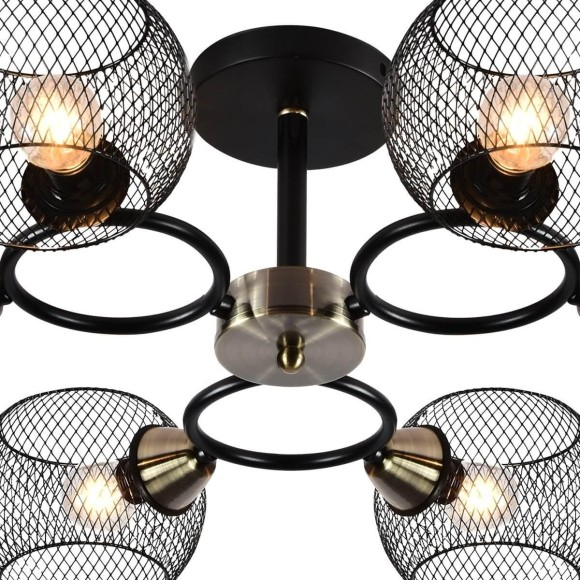 Люстра на штанге Reluce 01281-0.3-06 BK+AB