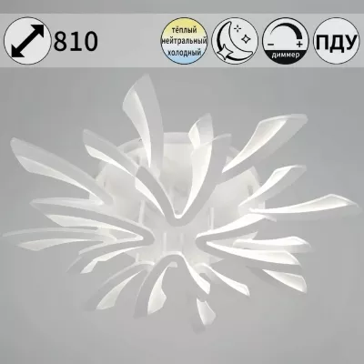 Потолочная люстра Reluce 59090-0.3-8+4 WH