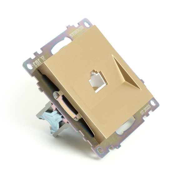 Розетка компьютерная 1-местная RJ-45 Stekker Катрин GLS00-7107-08 49227