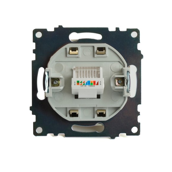 Розетка компьютерная 1-местная RJ-45 Stekker Катрин GLS00-7107-08 49227