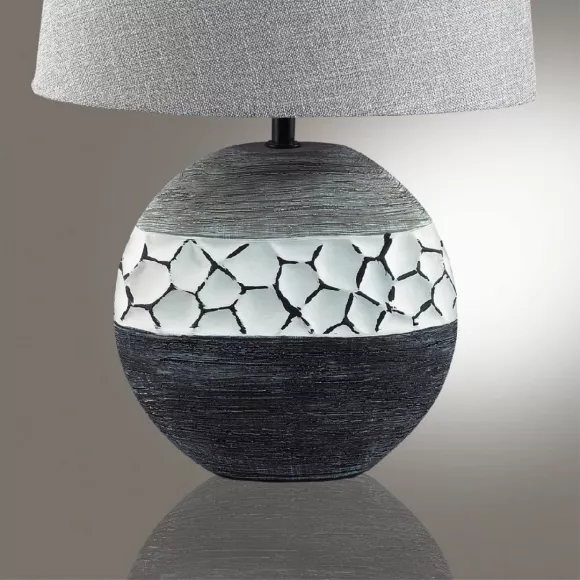 Настольная лампа Lumion Comfi Avalona 8119/1T, Серый, Керамика, Ткань, декоративные элементы крупным планом