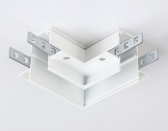 Коннектор угловой для встраиваемого шинопровода под ГКЛ 9,5мм Ambrella Light Magnetic Standard GL3352-9.5