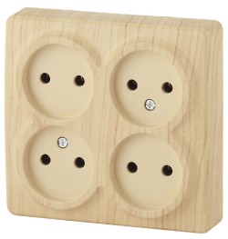 Розетка 4х2P Эра 11-2210-11 Б0020708