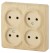 Розетка 4х2P Эра 11-2210-11 Б0020708