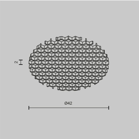 Антибликовый фильтр Maytoni Dip HoneyComb001-D41.5