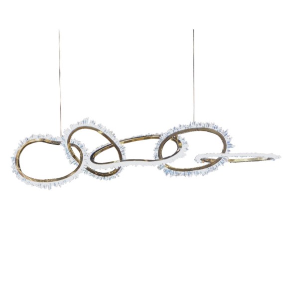 Подвесная светодиодная люстра Delight Collection D2030 D2030-5 gold