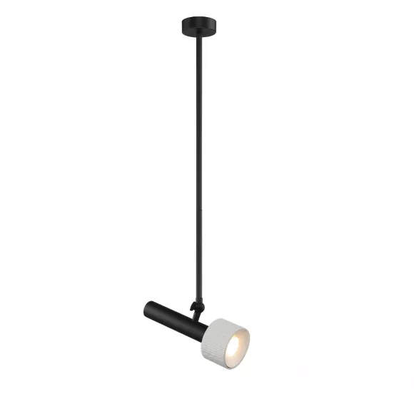 Подвесной светильник iLedex Delta 2361-1 BK+WH, Черный, Белый, Алюминий