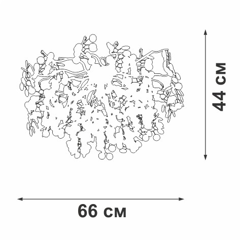 Потолочная люстра Vitaluce V2832-8/7PL