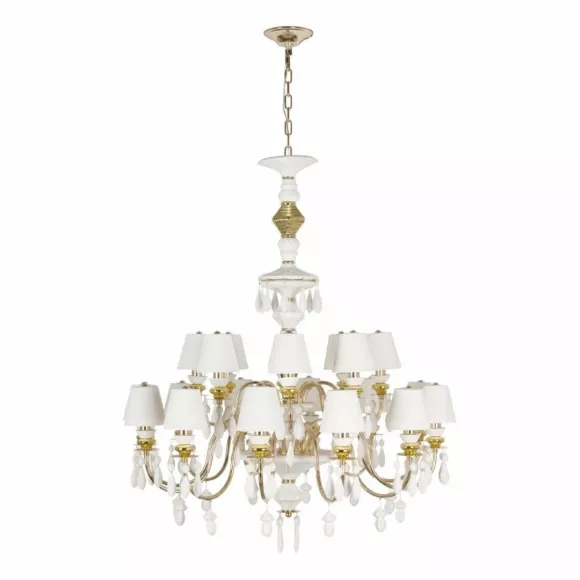 Подвесная люстра Loft IT Grace 10203/12+8 White, декоративные элементы крупным планом Подвесная люстра Loft IT Grace 10203/12+8 White, декоративные элементы крупным планом