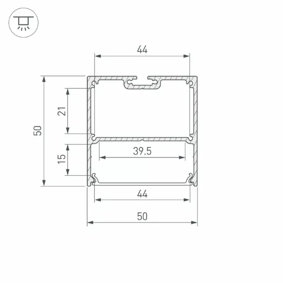 Профиль Arlight SL-LINE-5050-LW-3000 WHITE 043978(1)