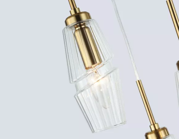 Подвесной светильник Ambrella Light High Light Modern LH55210, Латунь, Прозрачный, Металл, крупный план