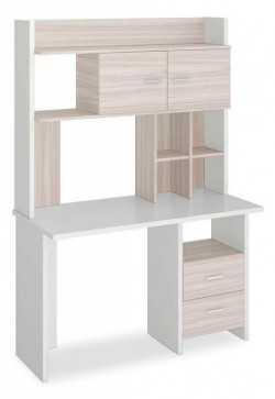 Стол компьютерный Домино Lite СКЛ-Прям120+НКЛХ-120 БЕК MER_SKL-Pryam120_NKLH-120_BEK