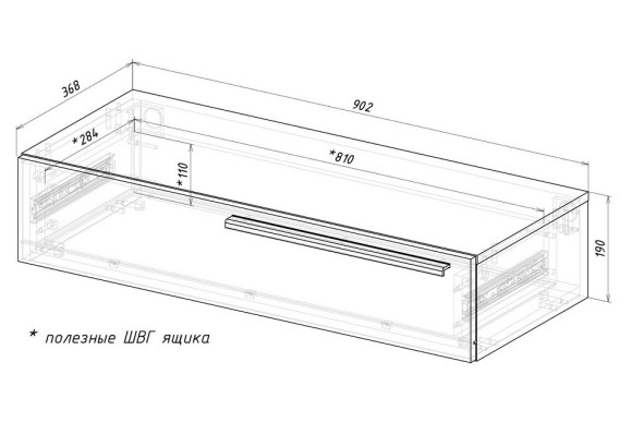 Тумба навесная Айрон BTS_00-00164709