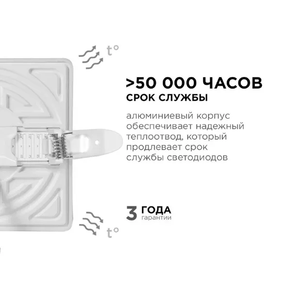 Встраиваемая светодиодная панель Apeyron FLP 06-115 Встраиваемая светодиодная панель Apeyron FLP 06-115