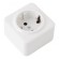 Розетка с заземлением и шторками Arte Milano 310.40-1.white