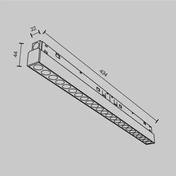 Трековый магнитный светильник Maytoni Technical Magnetic track system Exility Points TR031-2-24W4K-B, 4000, Нейтральный белый Трековый магнитный светильник Maytoni Technical Magnetic track system Exility Points TR031-2-24W4K-B, 4000, Нейтральный белый