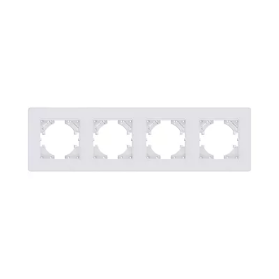 Рамка 4-постовая, белый Kollinger Eleganz Acryl EA4WH